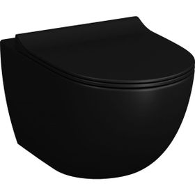 VitrA 7748B083-0559 Sento Rim-Ex 54 cm Mat Siyah Asma Klozet