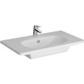 VitrA 7793B003-0001 Zentrum 80x46 cm Beyaz Etajerli Lavabo