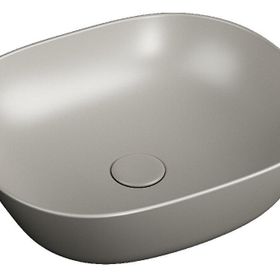 Vitra 7810B420-0016 Plural Kare Çanak Mat Bej 45 cm Lavabo