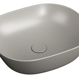 Vitra 7810B420-0016 Plural Kare Çanak Mat Bej 45 cm Lavabo