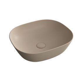 Vitra 7810B474-0016 Plural Kare 45 cm Mat Kil Beji Alçak Çanak Lavabo
