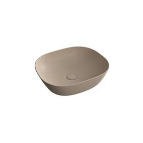 Vitra 7810B474-0016 Plural Kare 45 cm Mat Kil Beji Alçak Çanak Lavabo