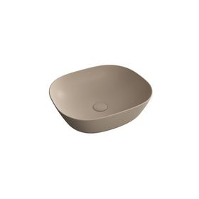 Vitra 7810B474-0016 Plural Kare 45 cm Mat Kil Beji Alçak Çanak Lavabo