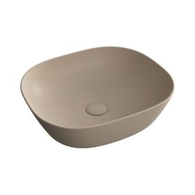 Vitra 7810B474-0016 Plural Kare 45 cm Mat Kil Beji Alçak Çanak Lavabo