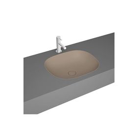 Vitra 7810B474-1083 Plural Kare 45 cm Mat Kil Beji Tezgah Altı Lavabo