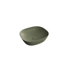 VitrA 7810B475-0016 Plural Kare 45 cm Mat Yosun Yeşili Alçak Çanak Lavabo