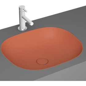 Vitra 7810B477-1083 Plural Kare 45 cm Mat Terra Rossa Tezgah Altı Lavabo