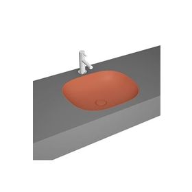 Vitra 7810B477-1083 Plural Kare 45 cm Mat Terra Rossa Tezgah Altı Lavabo