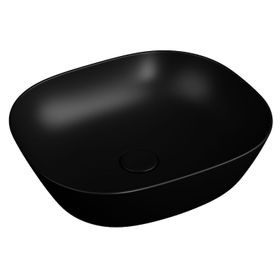 Vitra 7810B483-0016 Plural Kare Çanak Mat Siyah 45 cm Lavabo