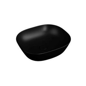 Vitra 7810B483-0016 Plural Kare Çanak Mat Siyah 45 cm Lavabo