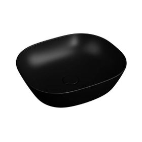 Vitra 7810B483-0016 Plural Kare Çanak Mat Siyah 45 cm Lavabo