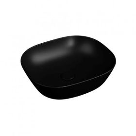 Vitra 7810B483-0016 Plural Kare Çanak Mat Siyah 45 cm Lavabo