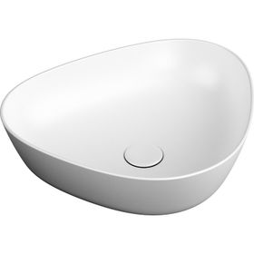Vitra 7812B401-0016 Plural Üçgen Alçak Çanak Mat Beyaz 47 cm Lavabo