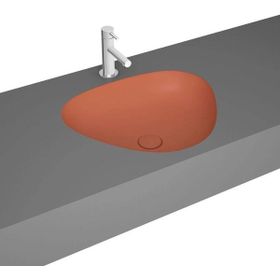 VitrA 7812B477-1083 47 cm Mat Terra Rossa Plural Üçgen Tezgah Altı Lavabo