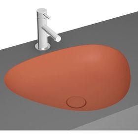 VitrA 7812B477-1083 47 cm Mat Terra Rossa Plural Üçgen Tezgah Altı Lavabo