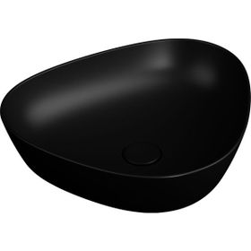 Vitra 7812B483-0016 Plural Üçgen Alçak Çanak Mat Siyah 47 cm Lavabo