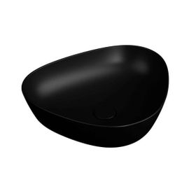 Vitra 7812B483-0016 Plural Üçgen Alçak Çanak Mat Siyah 47 cm Lavabo