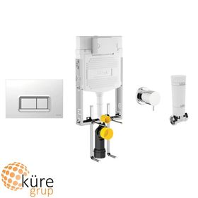 Vitra 8 cm Gömme Rezervuar Seti