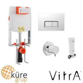Vitra 8 cm Gömme Rezervuar Seti