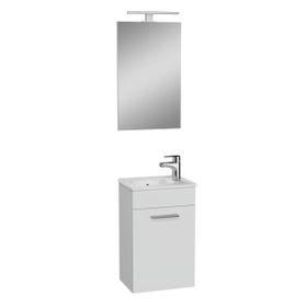 VitrA A - 75022 Mia Demonte Set 40 cm Kapaklı Aydınlatmalı Lavabo Dolabı