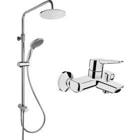 VitrA A42444 Beyaz Krom Artema Solid S Banyo Bataryası