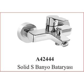 VitrA A42444 Beyaz Krom Artema Solid S Banyo Bataryası