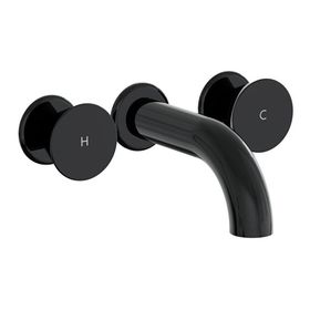 Vitra A4269039 Liquid Parlak Siyah Ankastre Lavabo Bataryası