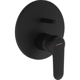 Vitra A4272736 Root Mat Siyah Round Ankastre Banyo Bataryası