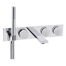 Vitra A4285357 Memoria El Duşlu Krom Beyaz Ankastre Banyo Bataryası