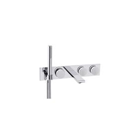 Vitra A4285357 Memoria El Duşlu Krom Beyaz Ankastre Banyo Bataryası