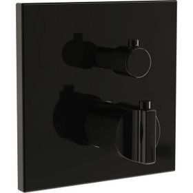 VitrA A4287439 Suit Parlak Siyah Ankastre Termostatik Banyo Bataryası