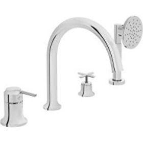 VitrA A42900 Gümüş Origin Cl 4 Delikli Küvet Bataryası