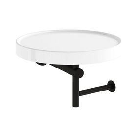 VitrA A44007 Mat Siyah Archiplan Seramik Etajerli Tuvalet Kağıtlığı