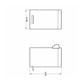 VitrA A44055 Arkikekta 5 litre Çöp Kovası