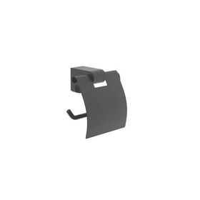 Vitra A4407436 Base 700 Kapaklı Mat Siyah Tuvalet Kağıtlığı