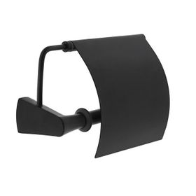 Vitra A4408636 Mat Siyah Base 800 Kapaklı Tuvalet Kağıtlığı