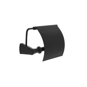 Vitra A4408636 Mat Siyah Base 800 Kapaklı Tuvalet Kağıtlığı