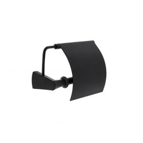 Vitra A4408636 Mat Siyah Base 800 Kapaklı Tuvalet Kağıtlığı