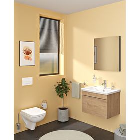 VitrA A44100 Base 400 Uzun Mat Siyah Havluluk
