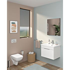 VitrA A44112 Base 300 Kapaklı Krom Tuvalet Kağıtlığı