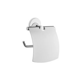 VitrA A44112 Base 300 Kapaklı Krom Tuvalet Kağıtlığı