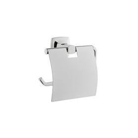 VitrA A44123 Base 400 Kapaklı Krom Tuvalet Kağıtlığı
