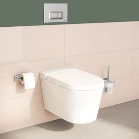 Vitra A44134 Base 600 Kapaklı Krom Tuvalet Kağıtlığı