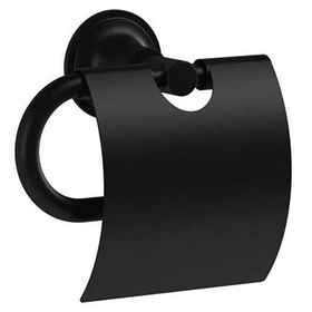 VitrA A4452236 Origin Classic Siyah Kapaklı Tuvalet Kağıtlığı