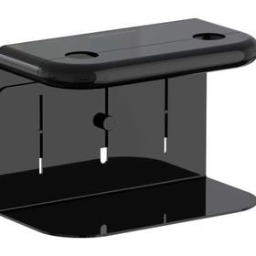VitrA A4456739 Liquid Parlak Siyah Çift Hazneli Sıvı Sabunluk Tutacağı