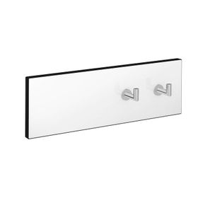 VitrA A4479857 Voyage Temperli Cam Gövde İkili Beyaz Krom Askılık