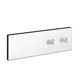 VitrA A4479857 Voyage Temperli Cam Gövde İkili Beyaz Krom Askılık