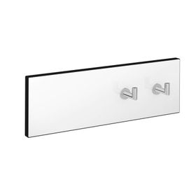 VitrA A4479857 Voyage Temperli Cam Gövde İkili Beyaz Krom Askılık