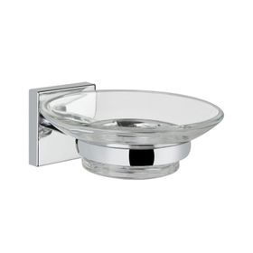 VitrA A44992 Q Line Şeffaf Cam Kap Sabunluk