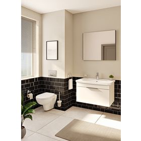 VitrA A44992 Q Line Şeffaf Cam Kap Sabunluk